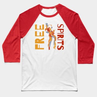 Free Spirits Saxophonist Modern Style Baseball T-Shirt